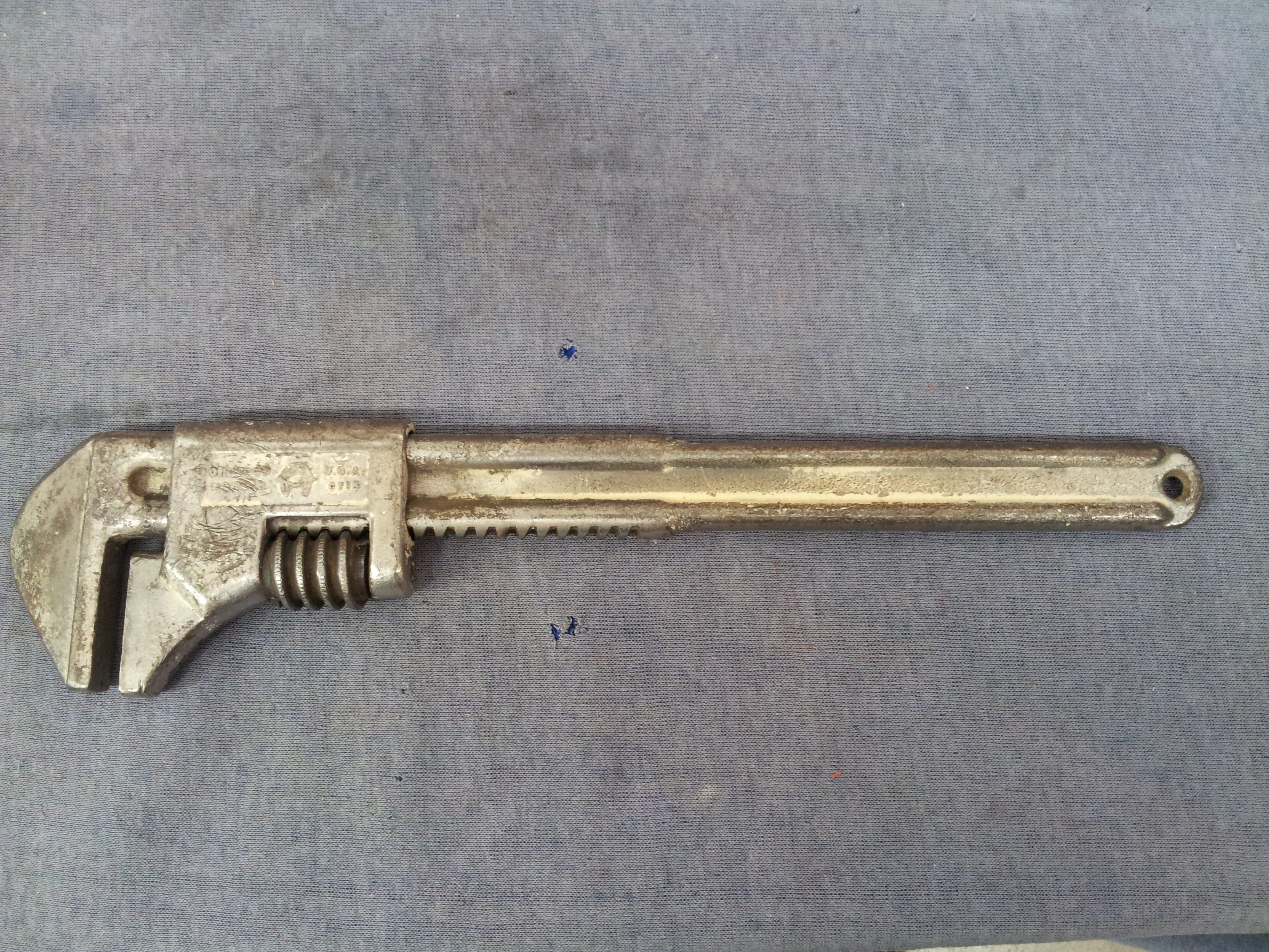 Vintage Diamond 15" Adjustable Wrench C715 eBay