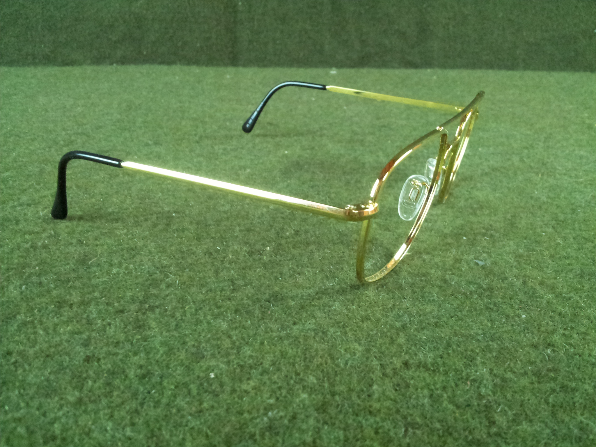 Military Issue Rochester Optical Gold Aviator Glasses Frames 55mm 20mm 140mm Ebay