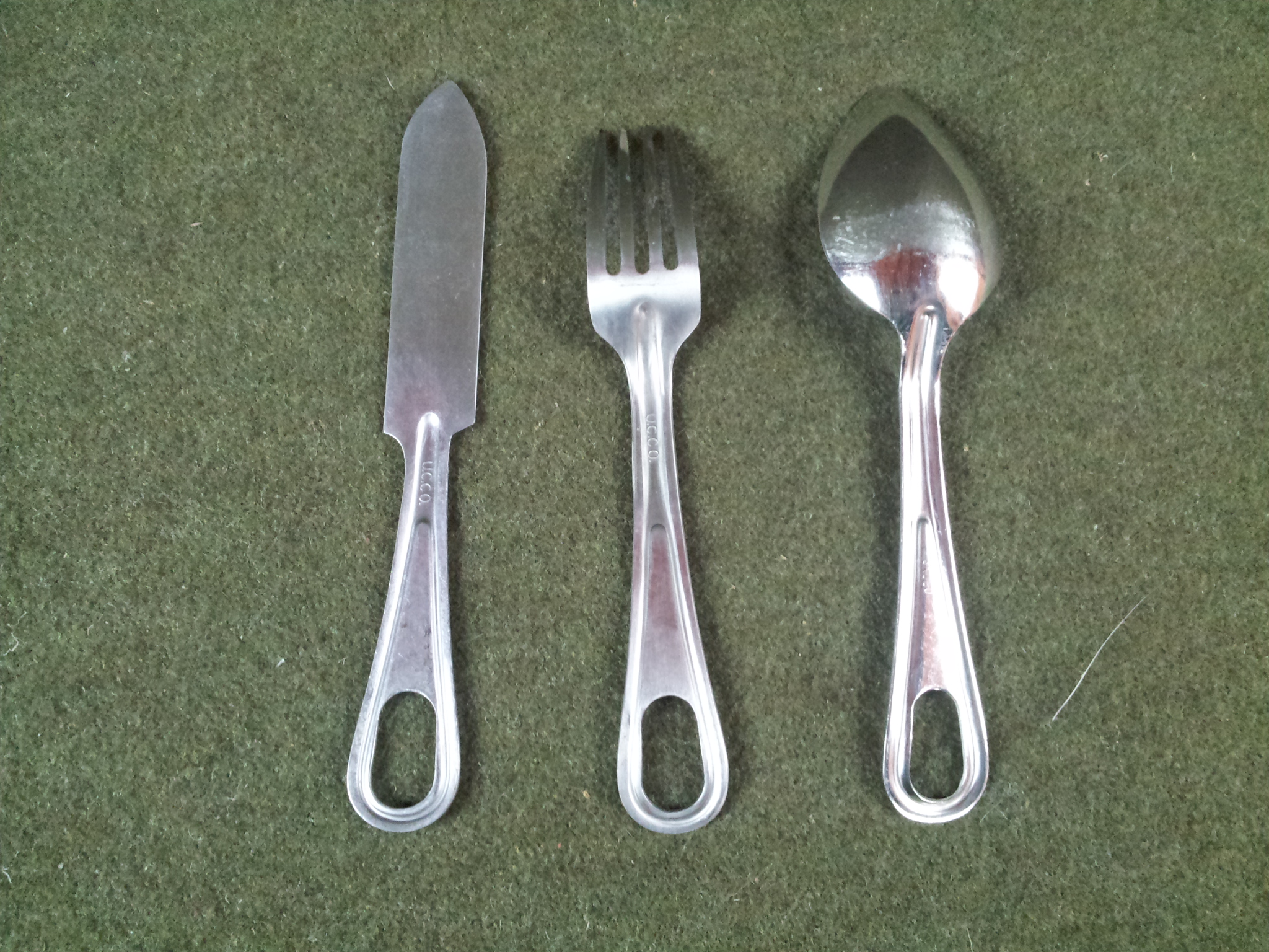 U.S. Military Mess Kit Utensils Knife, Fork, Spoon eBay