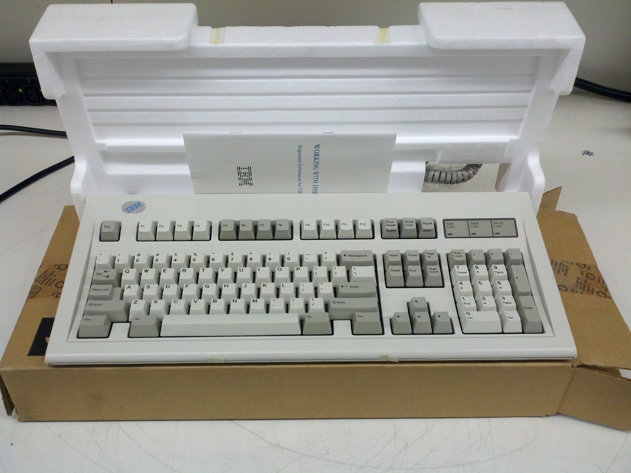 Vintage IBM PS/2 Model M Clicky Keyboard 92F0332 NEW eBay